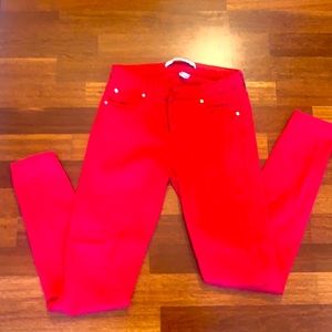 Selling red Celebrity Pink skinny jeans size 7/28